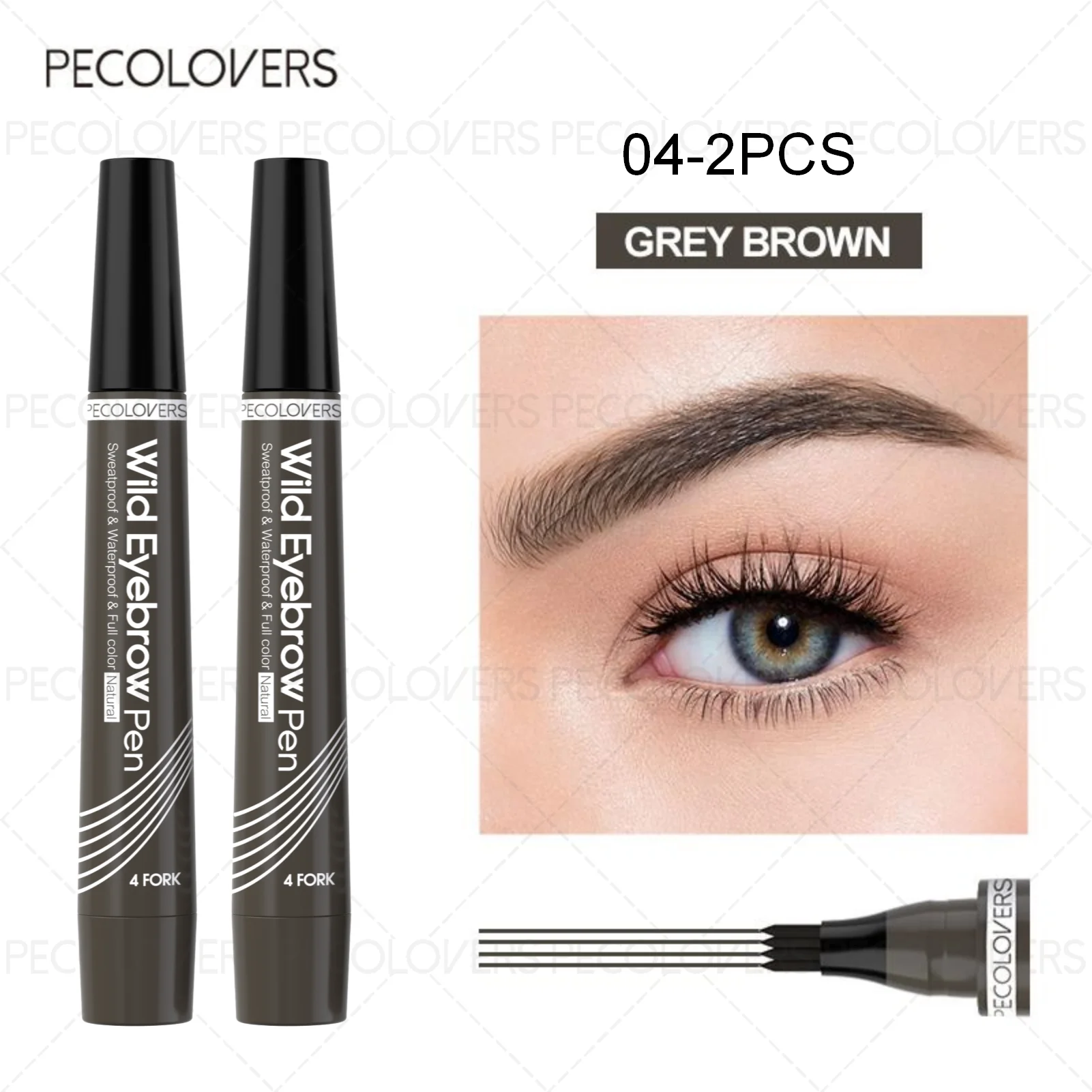 AureX™ 4-Tip Eyebrow Pen – 6 Colors